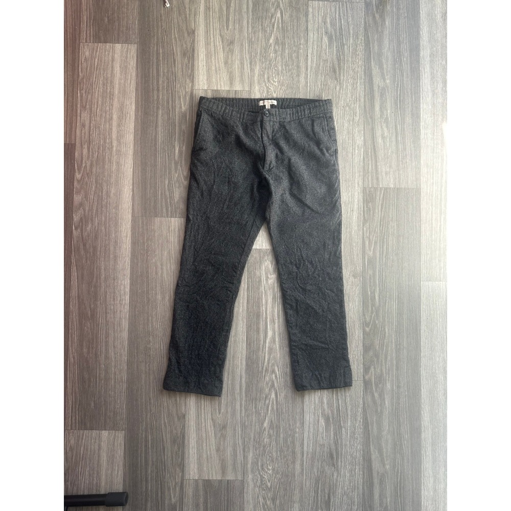 Banana Republic Heritage Collection Charcoal Grey Wool Blend Pants 34x32